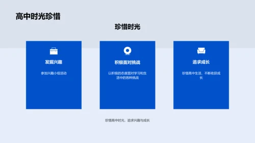 高中生活和学习方法PPT模板