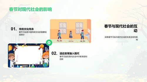 春节文化教学策略PPT模板