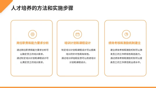 橙色商务风业绩提升策略与成果PPT模板