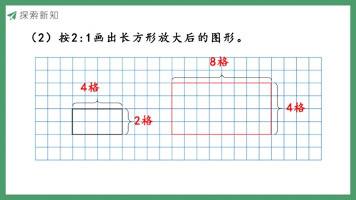 新人教版数学六年级下册4.3.4  图形的放大与缩小课件