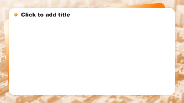 黄色3D简约风行业调研报告PPT主题模板