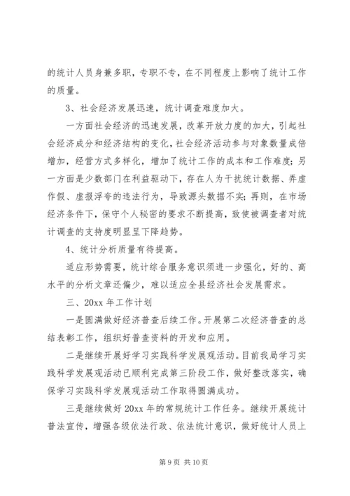 统计局年度工作总结及工作计划 (2).docx