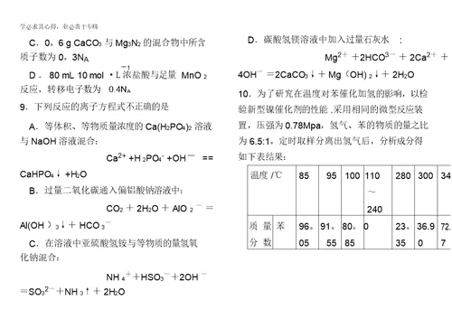 河南省卢氏一高2011届高三5月冲刺理科综合试卷