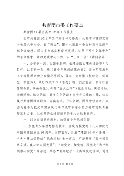 共青团市委工作要点 (3).docx