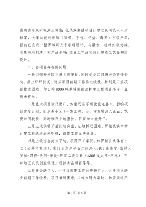 县重大项目建设情况汇报.docx