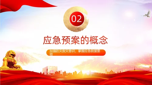 红色水彩展板风煤矿应急救援培训教育PPT课件安全培训
