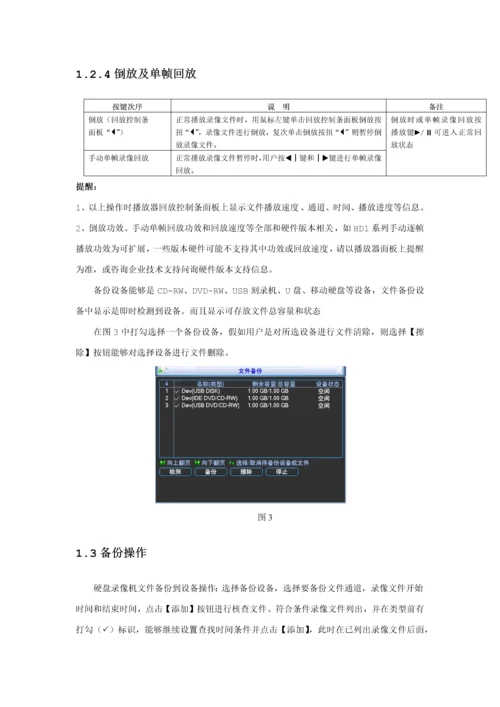 大华硬盘录像机简易用户使用综合手册.docx