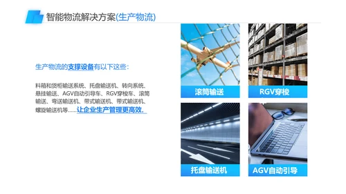 智能物流一站式解决方案PPT模板