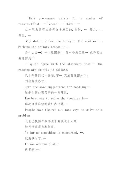 英语四级作文万能句型模板范文.docx