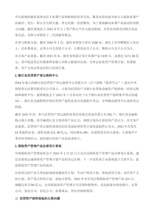 商业银行存量信贷资产流转：资产荒中的绿洲？.docx