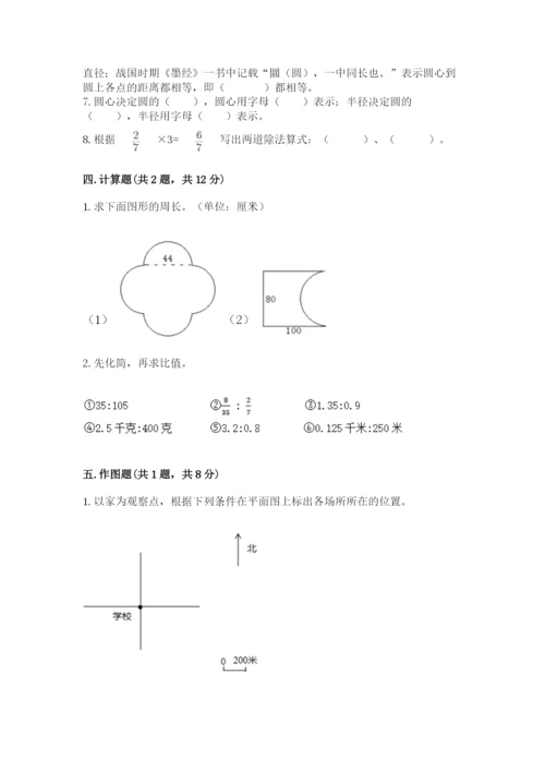 六年级上册数学期末测试卷附参考答案【典型题】.docx