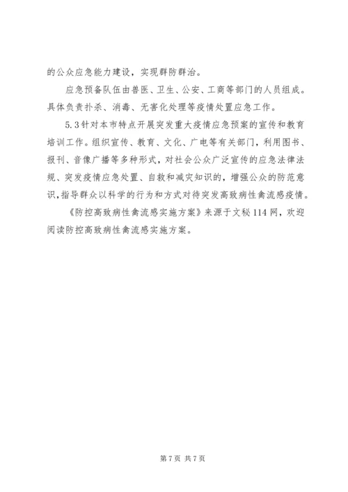 防控高致病性禽流感实施方案 (2).docx