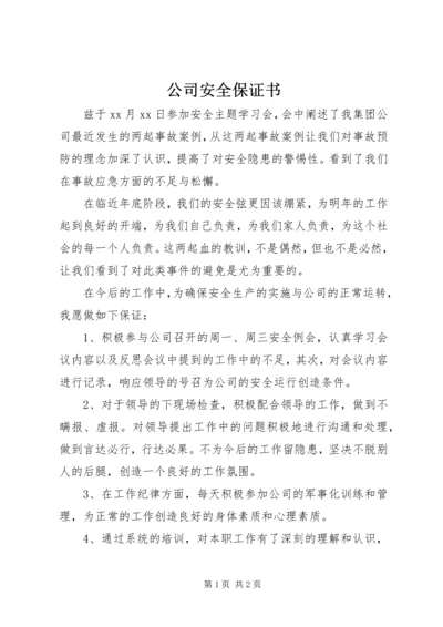 公司安全保证书 (3).docx