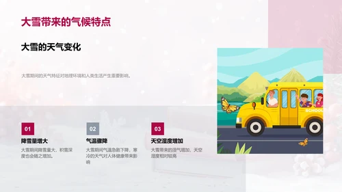 大雪节气科学解析PPT模板