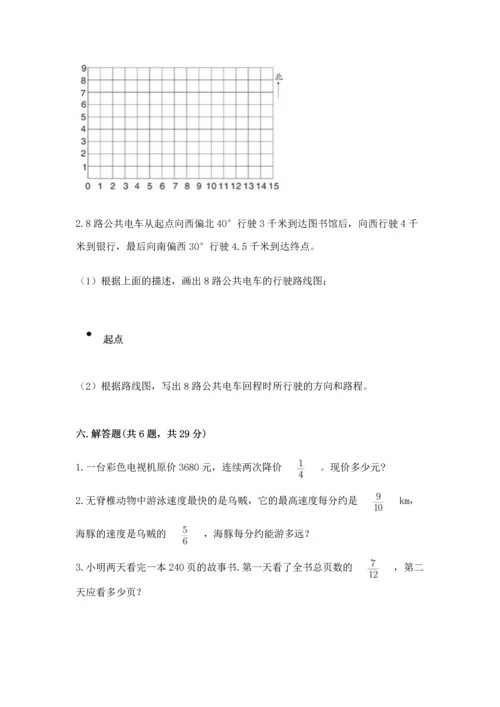人教版六年级上册数学 期中测试卷（名校卷）.docx