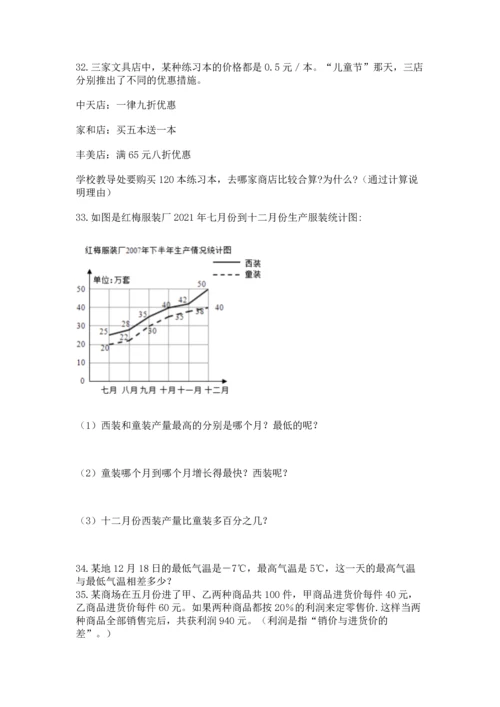 六年级小升初数学解决问题50道附答案（巩固）.docx