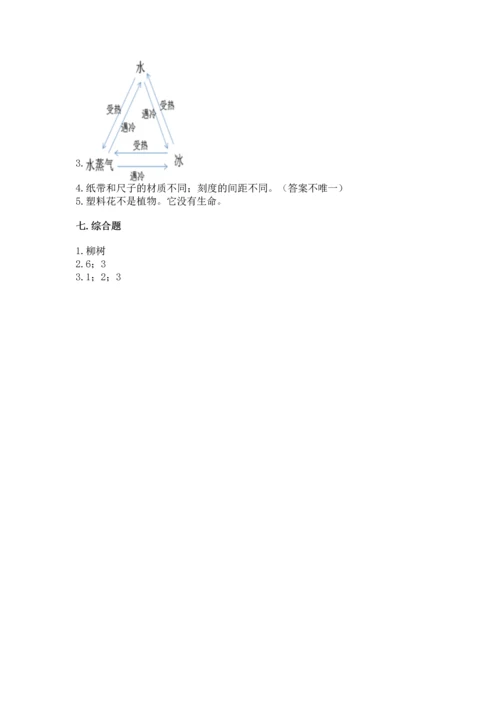 教科版科学一年级上册期末测试卷附参考答案（考试直接用）.docx