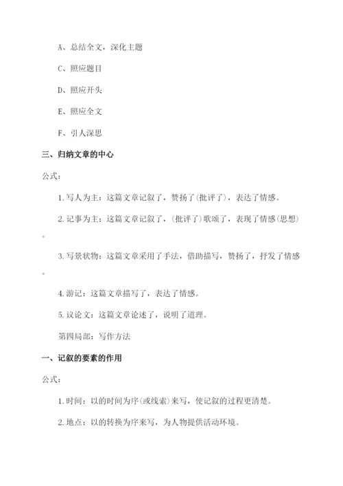 小学语文阅读理解答题万能公式.docx