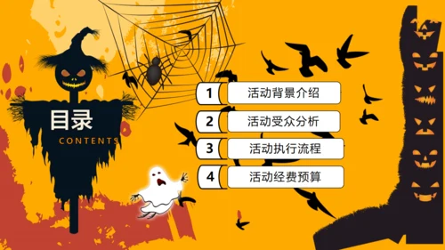 万圣节狂欢夜介绍及流程通用PPT模板