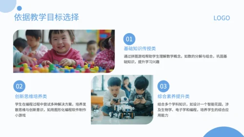 蓝色简约风STEAM教具产品使用指南PPT