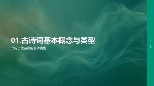 古诗词艺术人文讲解PPT模板