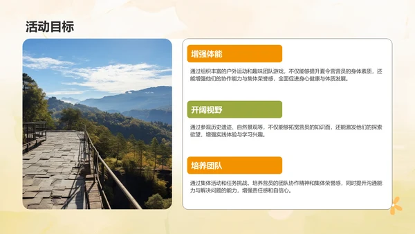 橙色卡通风暑假夏令营活动总结汇报PPT模板