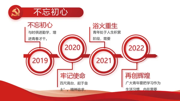 红色党建党支部工作汇报PPT党课