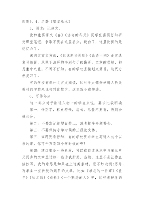 初一语文下册期末复习计划.docx