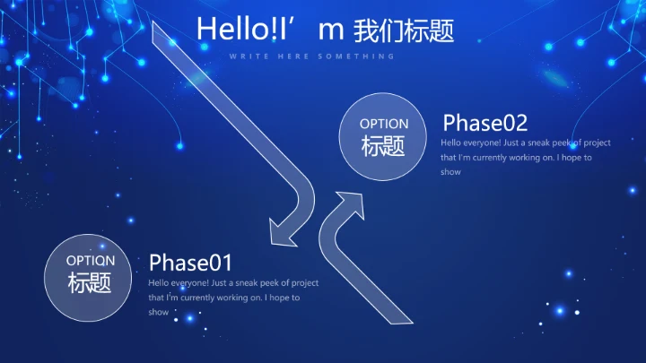 蓝色科技感新起航筑梦未来年终工作总结汇报PPT动态模板
