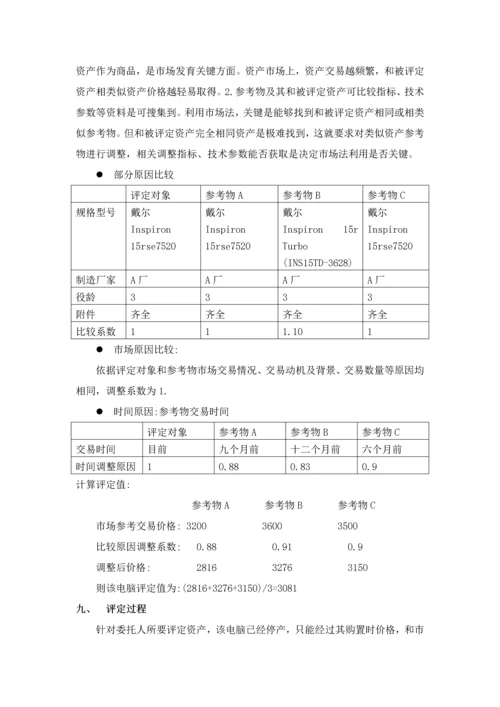 电脑资产评估分析报告.docx