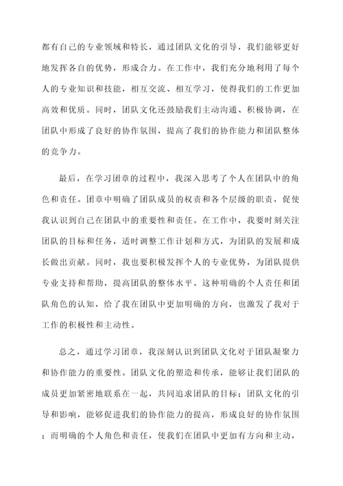 团章的学习感想