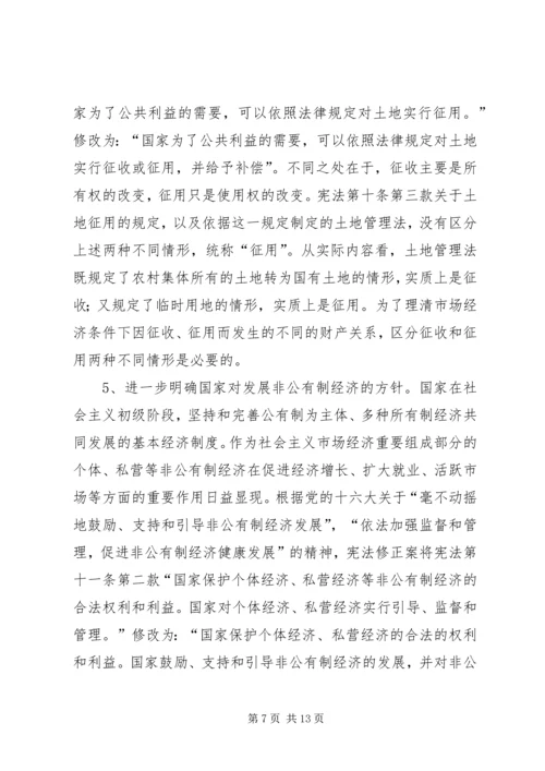 学习宪法修正案心得体会 (4).docx