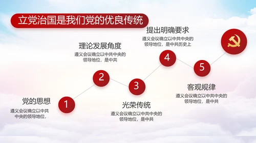 红色大气党建党支部年终工作总结PPT