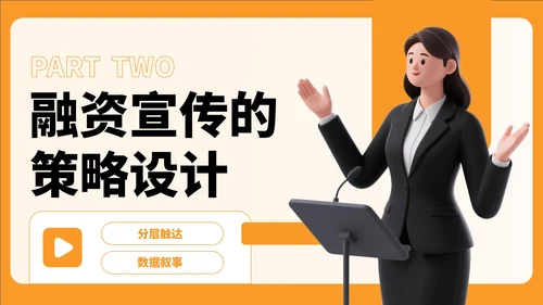 橙色卡通风教育融资宣传方案PPT