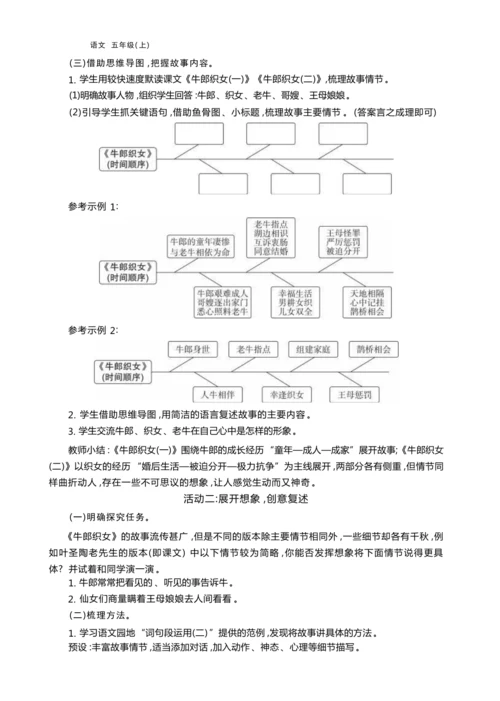 统编版语文五年级上册第三单元     “ 口耳相传说经典”民间故事大赛单元任务群整体教学设计