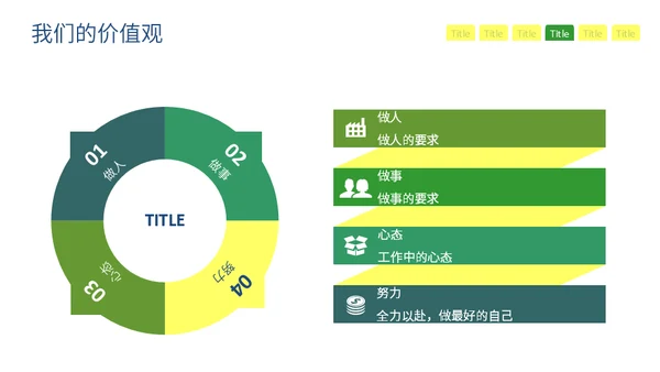 绿色清新风格企业介绍通用PPT模板