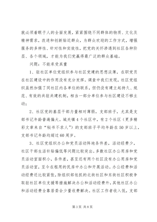 社区党建工作的调查思考 (4).docx