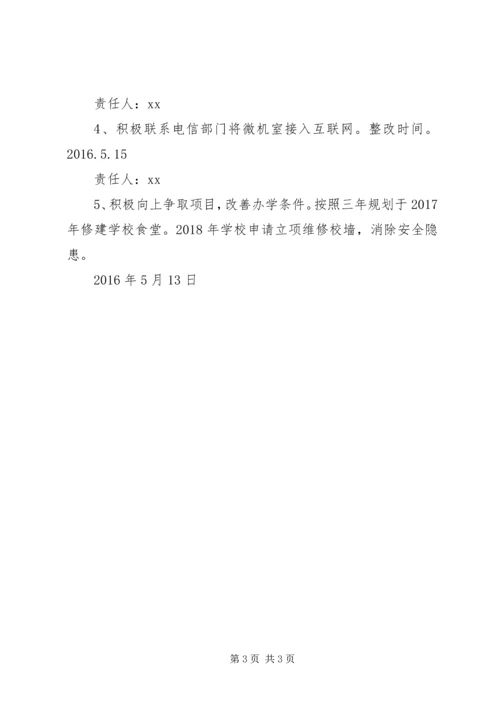 小学义务教育均衡发展整改报告.docx