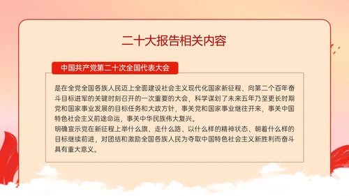 红色政务风青春践行二十大主题团课PPT课件