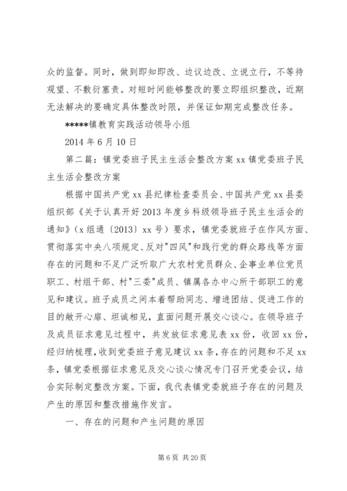 镇民主生活会方案[最终版].docx