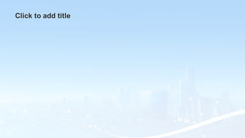 蓝色简约风创建文明社会PPT主题