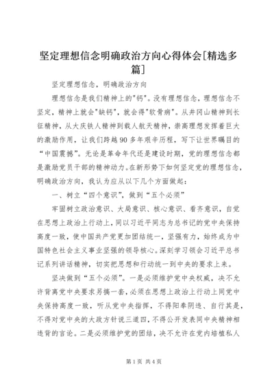 坚定理想信念明确政治方向心得体会[精选多篇] (3).docx