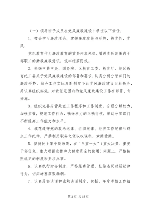 学校党风廉政建设责任书 (2).docx