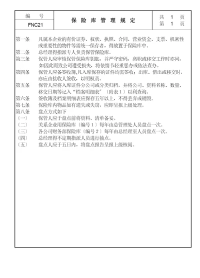 21保险库管理规定.docx