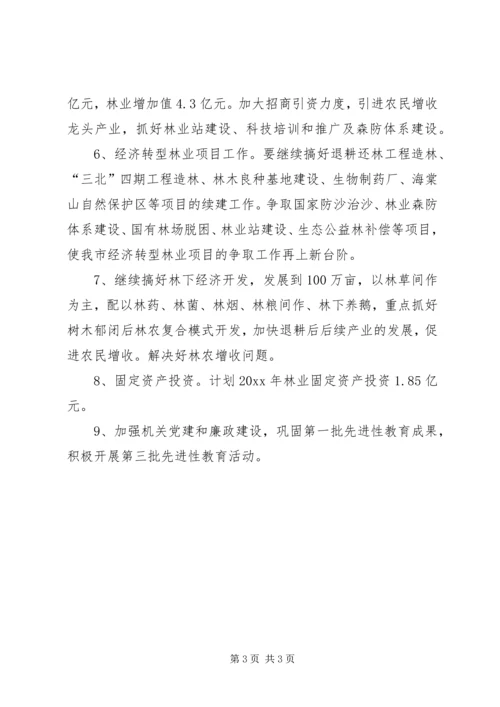 市林业局年度工作计划要点.docx
