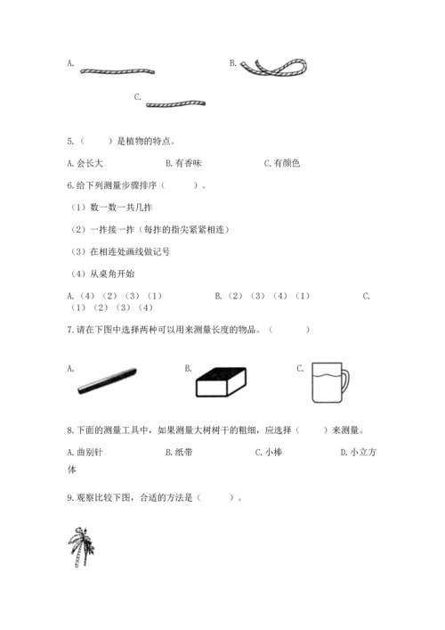 教科版小学一年级上册科学期末测试卷附完整答案【全国通用】.docx