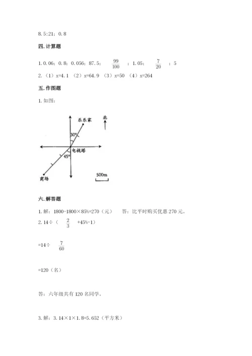 小学六年级下册数学期末卷精品【全优】.docx