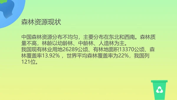 小清新保护环境主题教育课程PPT模板
