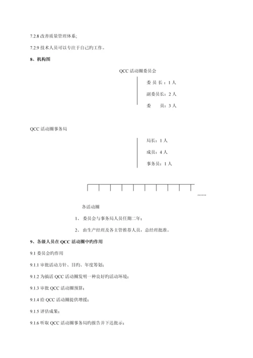 电子有限公司QCC活动圈标准手册.docx