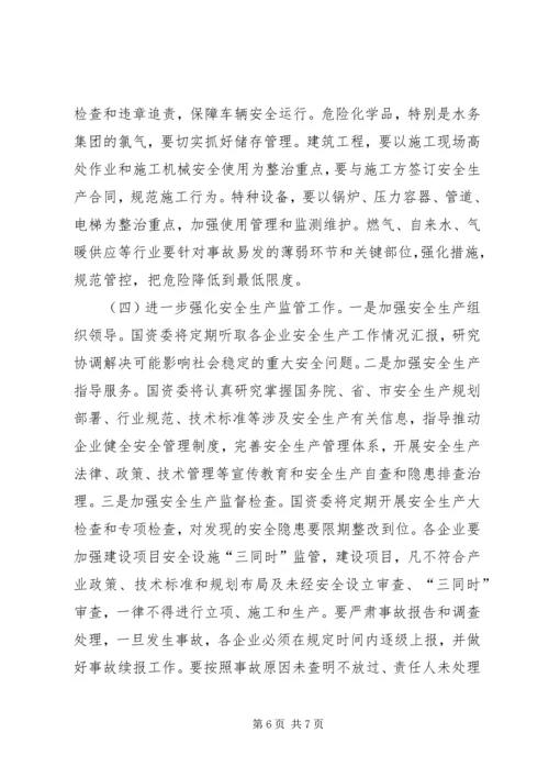 市长在市管企业安全生产工作会讲话.docx